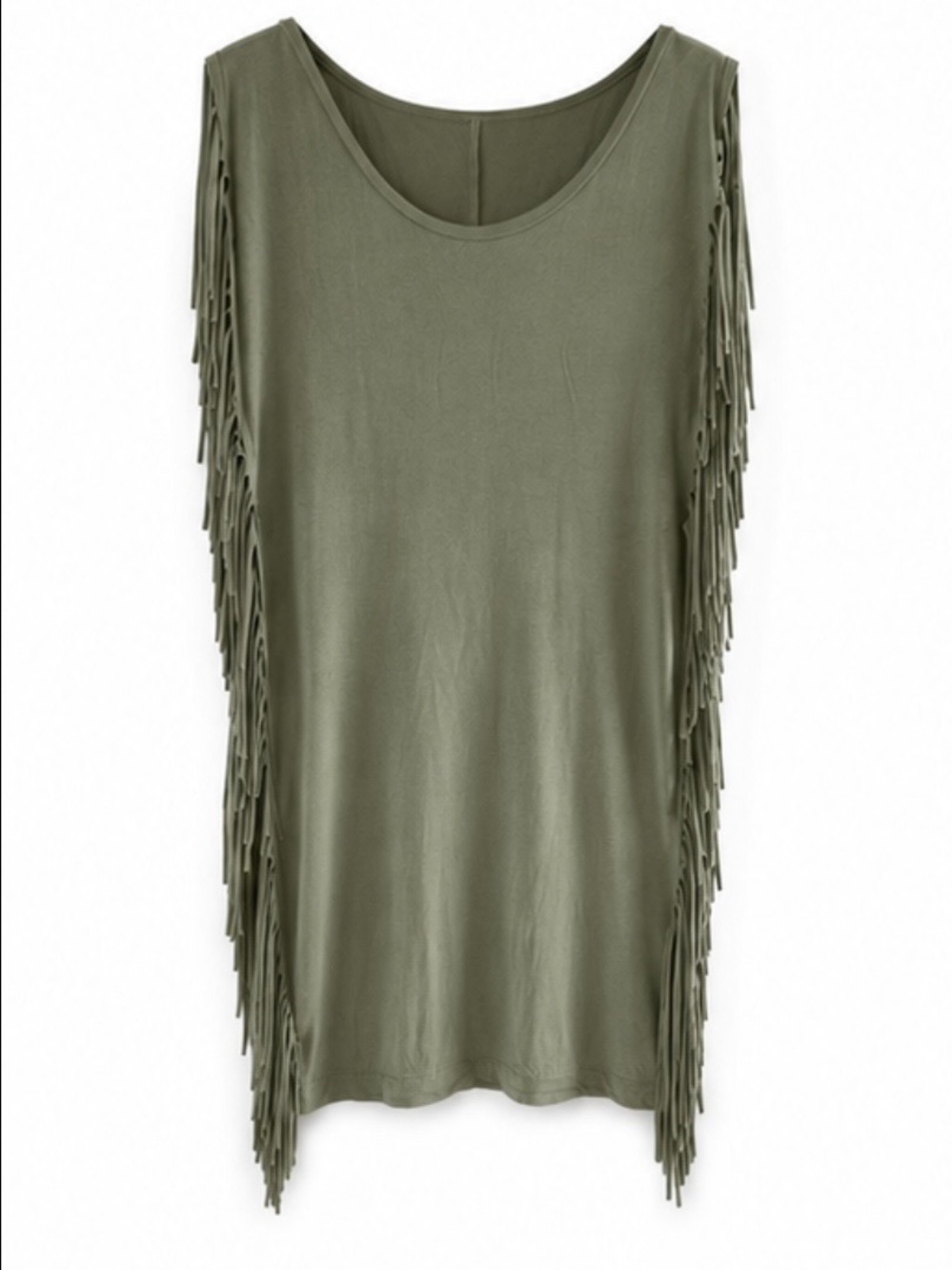 VENUS Fringe Detail Green Women's Dress size S - Picture 4 of 5